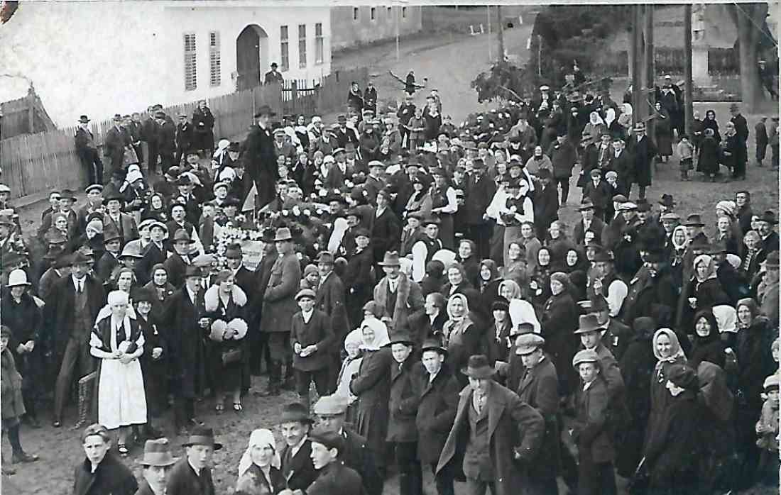 Jormannsdorf: Blochziehen 1928, 28. Feber 1928