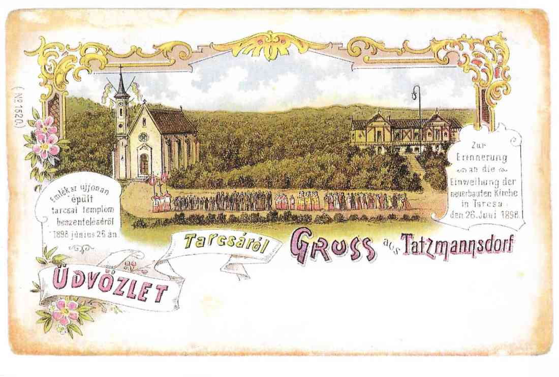 Einweihung der neuerbauten Kirche in Tarcsa den 26. Juni 1898