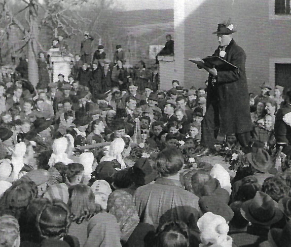 Jormannsdorf, Blochziehen 1949