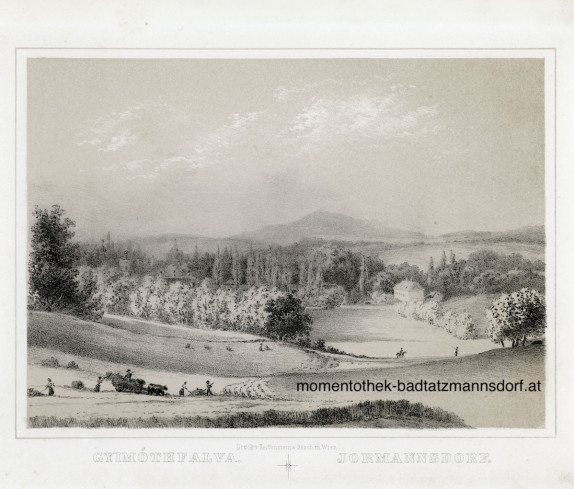 Die Ortschaft Jormannsdorf um 1870