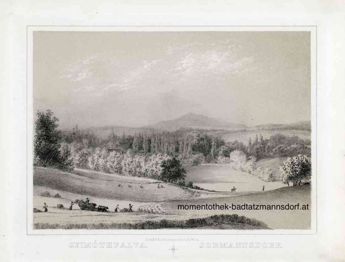 Die Ortschaft Jormannsdorf um 1870